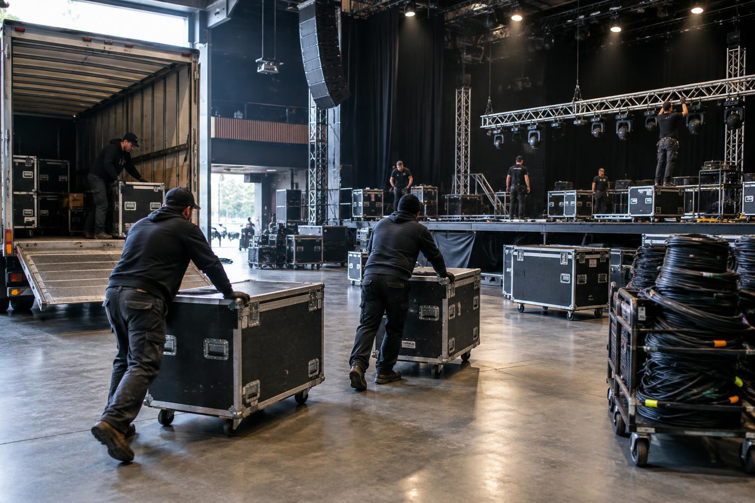 From Truck to Stage and Back: How Concert Crews Manage Load-In, Setup and Strike